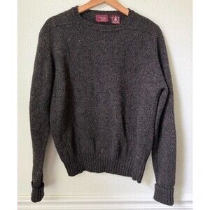VTG Cambridge Classic Shetland Wool Sweater M Donegal Fleck Hairy Raglan Knit